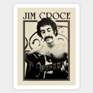 Jim Croce || Black Vintage Variant Sticker